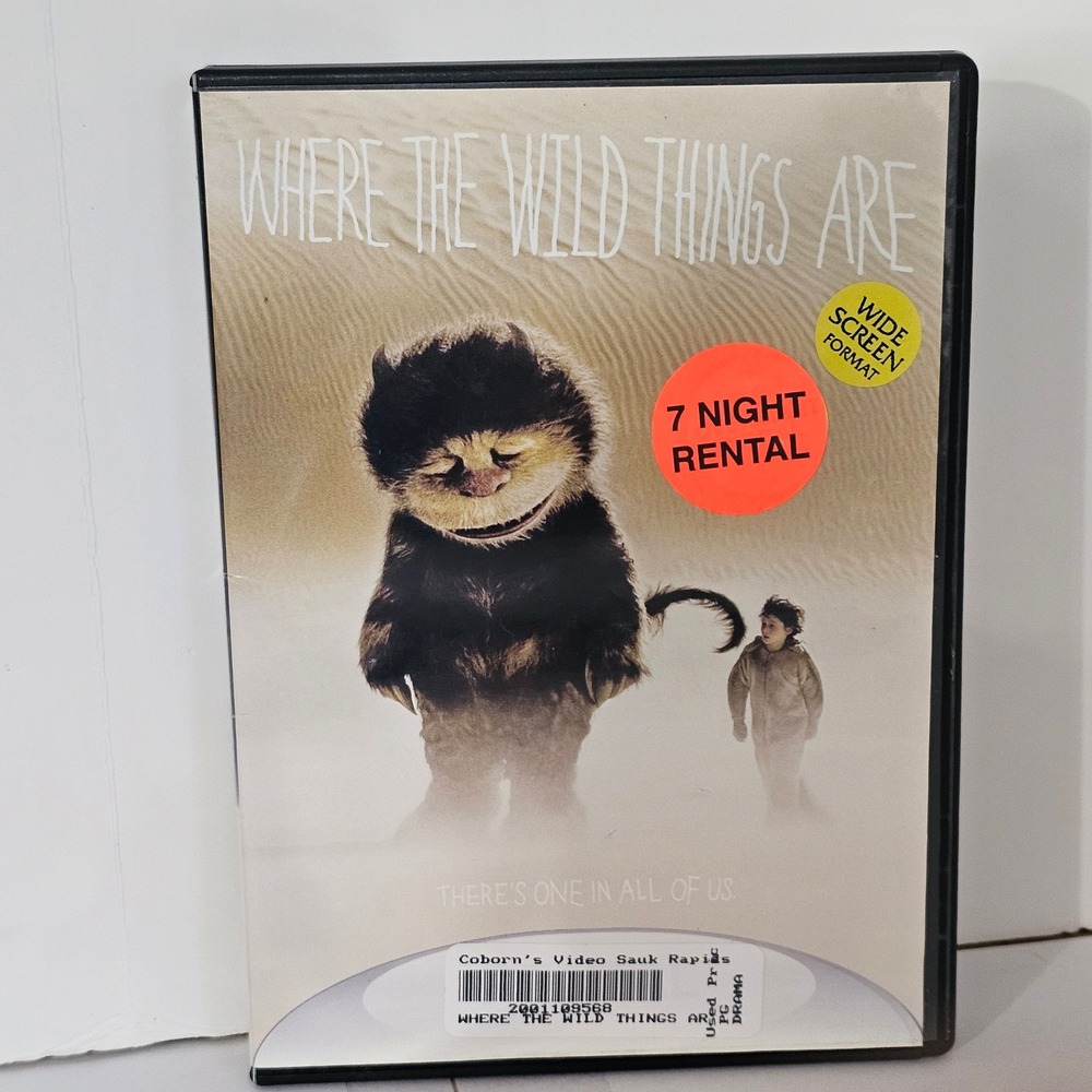 Where the Wild Things Are DVD 2009 Widescreen Spike Jonze Fantasy Movie